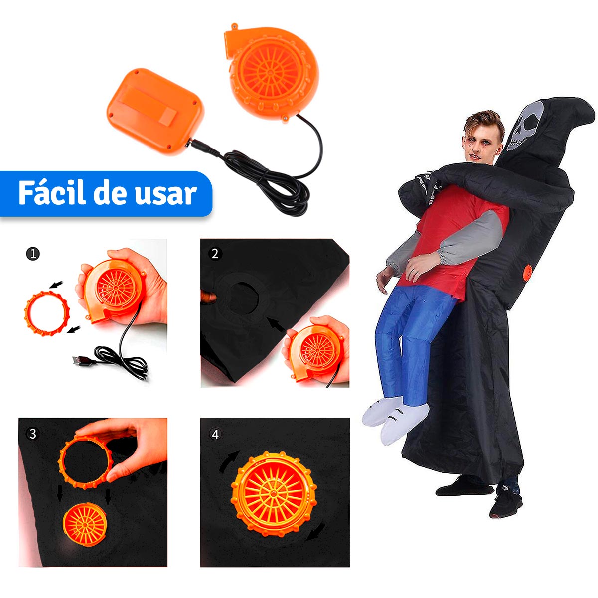 Miniatura 2 de Disfraz Inflable De La Muerte OF650